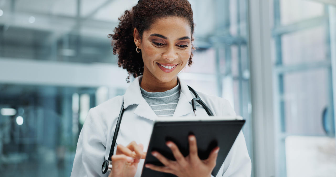 Woman in waiting room